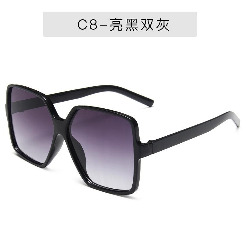 New Fashion Women Oversized Square Frame Sunglasses Gradient Brand Designer Eyewear Female Sun Glasses UV400 Shades