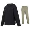 Warm Zip-Up Hooded Jacket Comfortable Knit Long Pants Casual Sports Set Men Sets 24600408-001+24600705-203