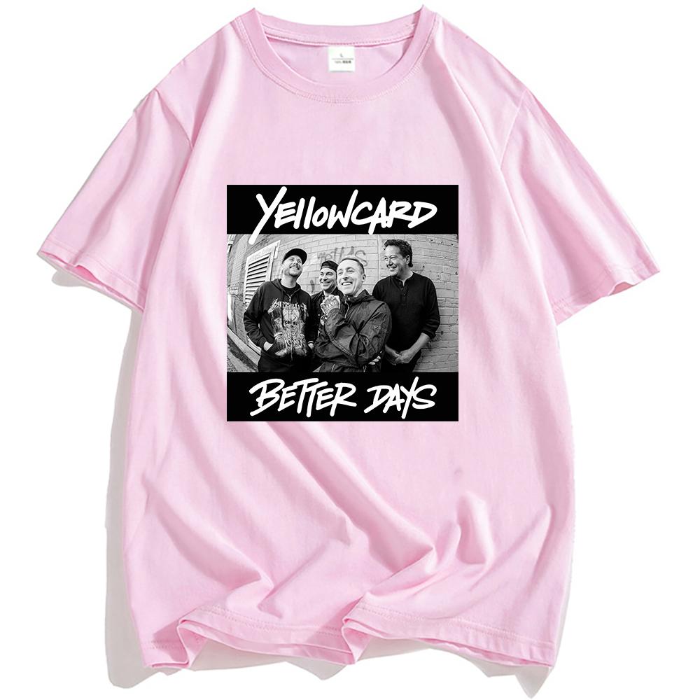 YELLOWCARD Better Days Photo T-Shirt Heavy Mental Cotton Short Sleeve Tshirts Streetwear Unisex Crew Neck Casual T Shirt