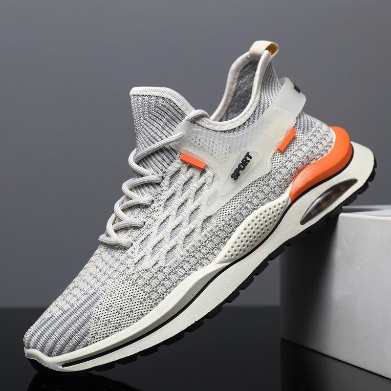 

Men s shoes new men s summer mesh breathable shoes trendy running flying weaving trendy casual sports shoes 44
