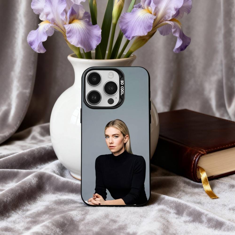COOL V-Vanessa K-Kirby Actress Phone Case For iPhone17,16,15,14,13,12,11 Plus,Pro Max Candy Silver Plated Inside Cover
