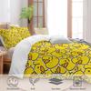Cute Little Yellow Duck Duvet Cover Children'S Bedroom Decorative Bedding Three-Piece Digital Printing Quilt Cover