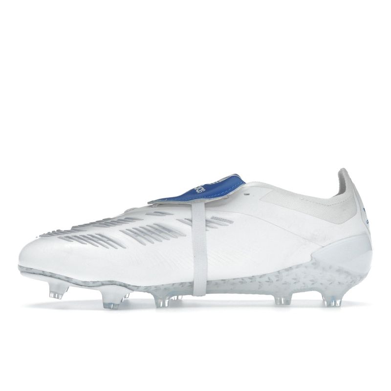 Adidas David Beckham X Predator Elite Laceless FG White Blue Bird Unisex Sneakers Cloud-White Royal-Blue IG9115