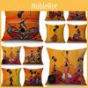 Sunset Pattern Abstract Cushion Cover  African Woman Life Pillowcase Home Decor