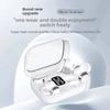 Bluetooth 5.4 Bone Conduction Sleep Earphones Couples Dual Pair In One Noise Reduction Hifi Sports Power Digital Display Earbuds