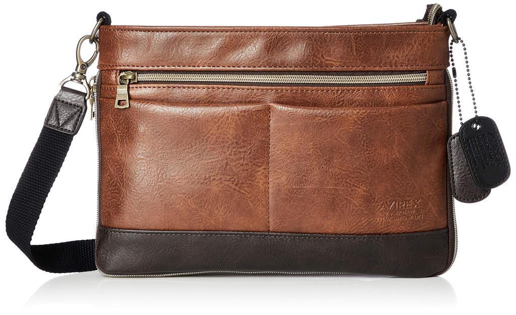 Vintage Sacoche Shoulder Bag AX2030 Camel [Avirex]