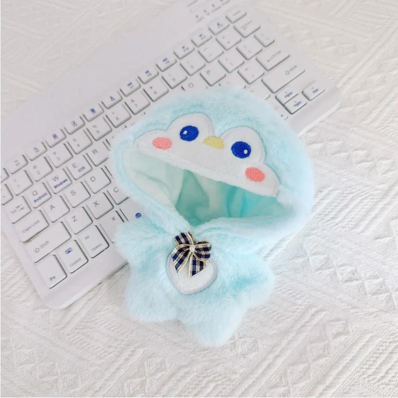 Doll Clothes for 17cm Labubu Dolls Cute Mini Plush Doll's Outfit Accessories Jumpsuit Hoodie Crawling Clothes DIY Fans Girl Gift