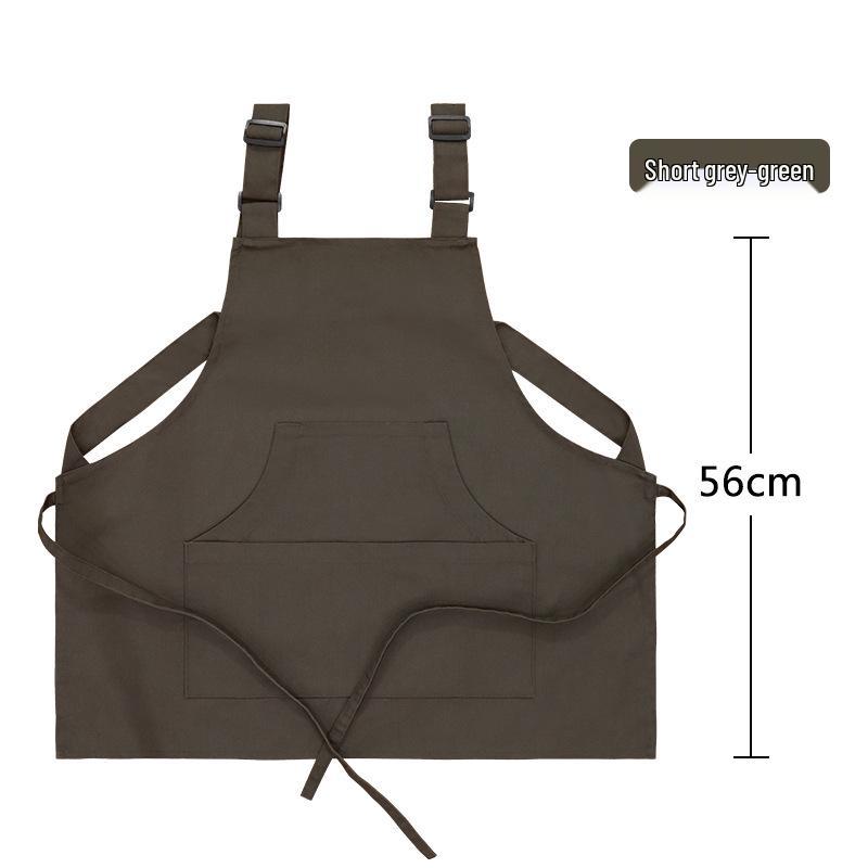 Custom Logo Waterproof Canvas Apron for Kitchen, Coffee, Pet, and Barber Shops