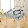 High-end European Dining Chair Non-slip Pad Household Thickened Universal Stool Mat Simple Lace Dining Chair Decorative Cushion