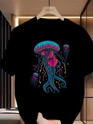 Jellyfish Neon Artwork T-shirt