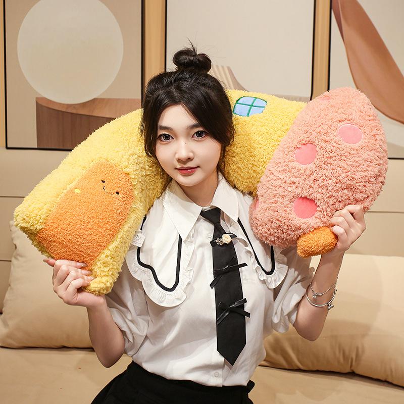 Funny Cartoon Mushroom House Plush Toys Stuffed Cozy Colorful Mushroom Throw Pillow Creative Home Decor Lovely Xmas Gift