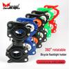 360° Rotating Bicycle & Motorcycle Flashlight Mount Clip