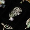 Bo Xin Yun Women's Exquisite High-End Pearl Feather Brooch - Modern Chinese Style Lapel Pin