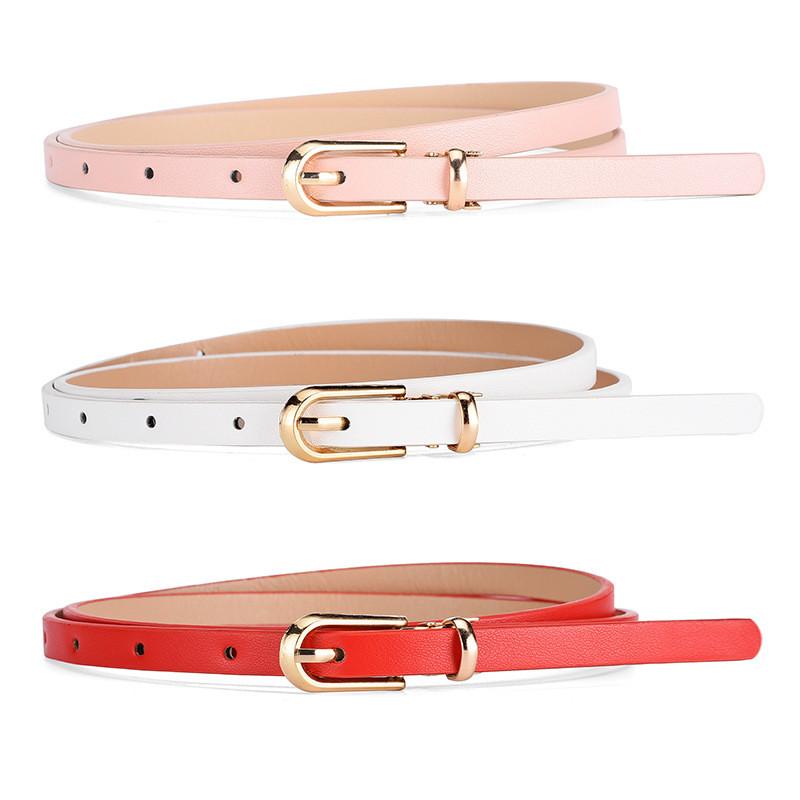Elegant Fashionable Ladies Faux Leather Waist Belt With Versatile Colors And Slim Style