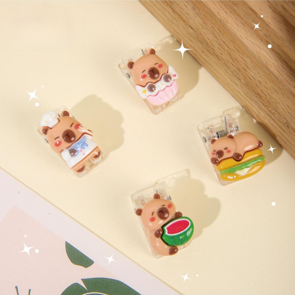 Mini Clip de papel con dibujo de pata de gato, marcapáginas Kawaii, Clip para diario de recortes, papelería para estudiantes, Clip acrílico, accesorios de oficina