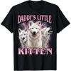 Papas Kätzchen Lustiges Bootleg Meme Unisex Lässiges Grafik-T-Shirt