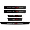 High-quality Carbon Fiber Car Door Sill Protector Sticker For  Audi Q5 Q3 Q2 Q7 A3 B5 B6 B7 B8 B9 8P 8V 8L A5 A4 C6 C5 A1 A6 A7