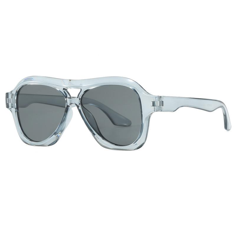 Neue Vintage Runde Sonnenbrille Damen Herren Marke Pilot Große Brille Oculos De Sol für Männlich Weiblich Quadratisch Speziell Geformte Sonnenbrille