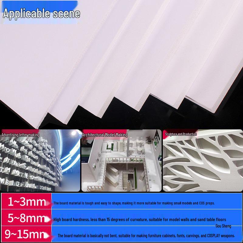 High-Density PVC Foam Board for DIY Architectural Models