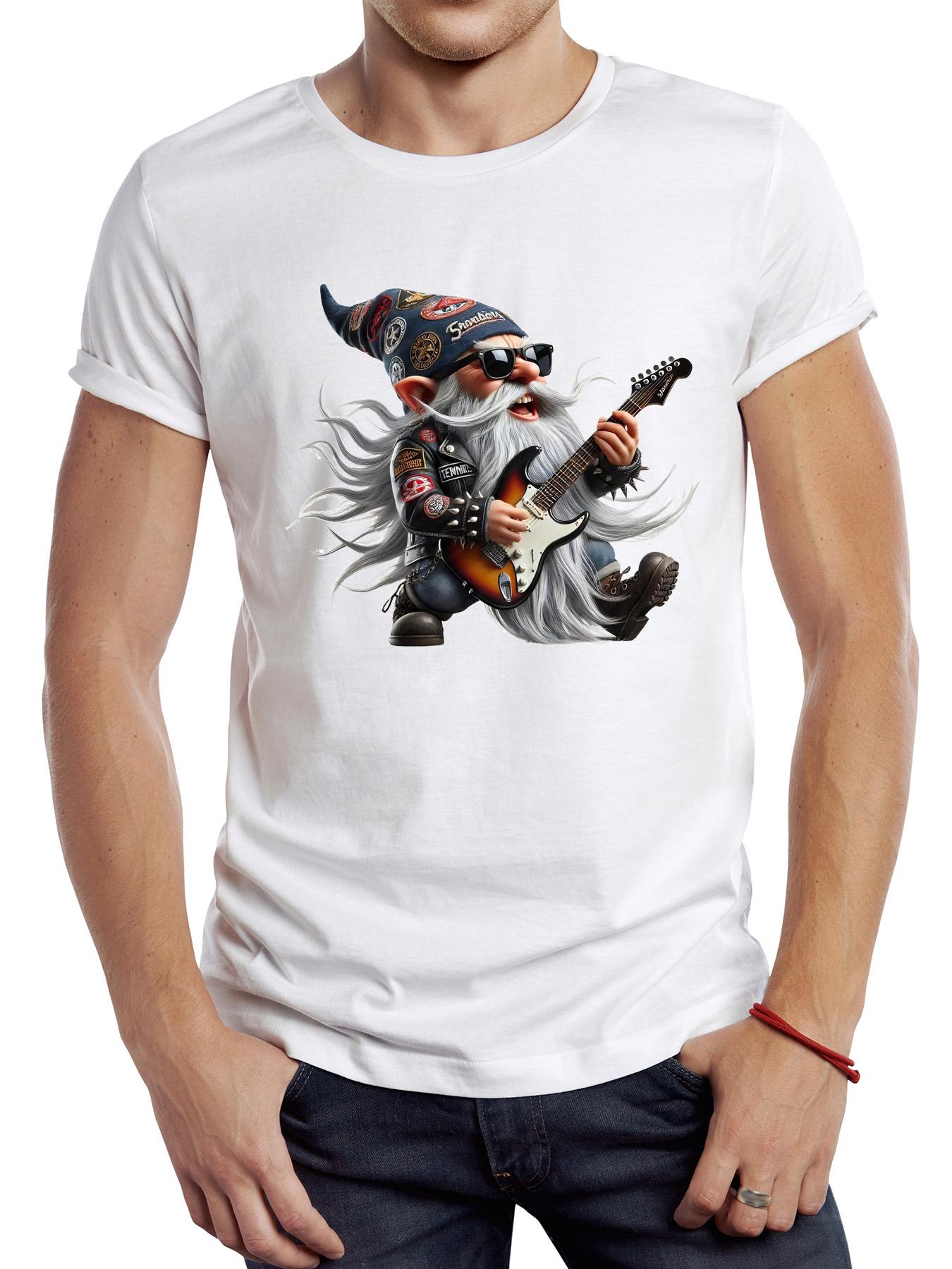 

TEEHUB Funny Cool Rock Printed TShirt Graphic Casual Man T Shirt Gnome Play Guitar Streetwear Hipster Hip Hop Loose Women Tees 4XL