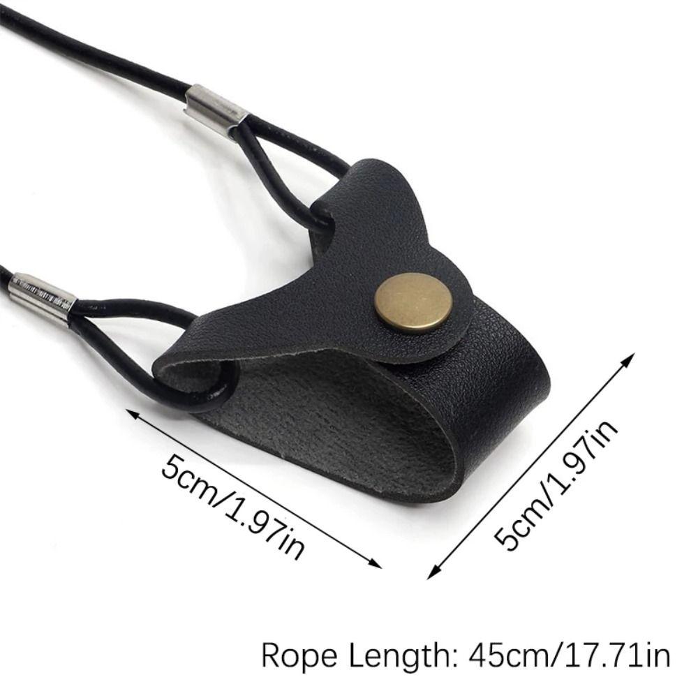 PU Leather Glasses Bag Eyewear Cases Anti Fall R Eyewear Hanging Neck Strap Holder Straps Glasses Protection Cover