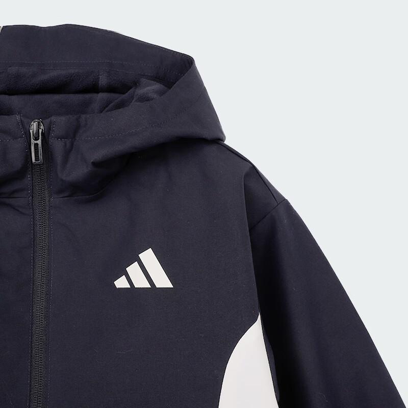 Adidas Kids  Hooded Fleece-Lined Woven Jacket 128