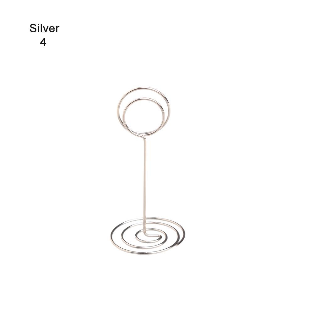 1PC Various Shapes Place Card Holder Table Metal Table Numbers Holder Paper Menu Clips Romantic Photo Holder Desktop Decoration