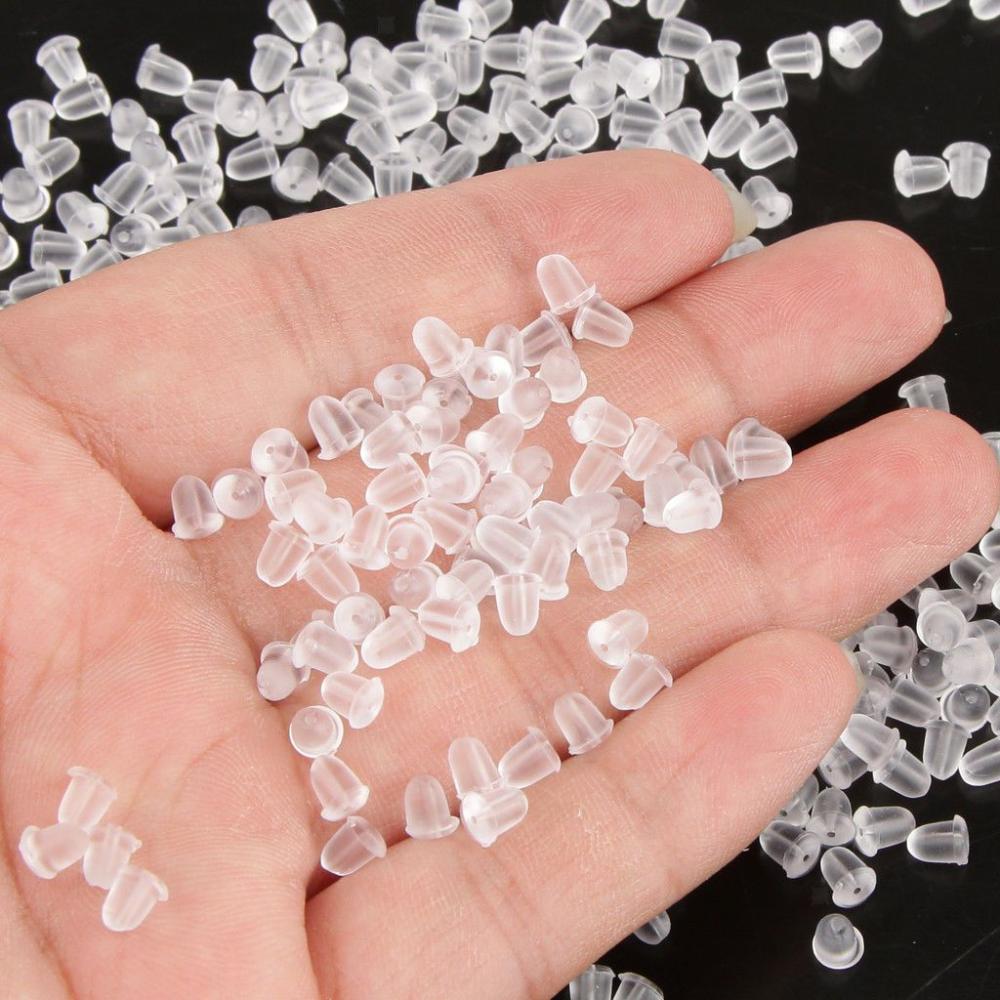 DIY Findings New Fashion Rubber Plug Earring Earring Back Stoppers Ear Post Nuts
