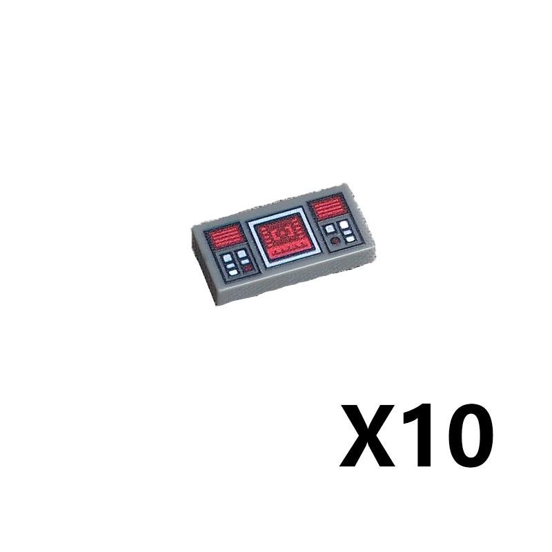 Accesorii Imprimate Oras Blocuri de Constructie Controller Calculator Monitor Tastatura Tablou de Bord Telefon Mobil Radio Mini Caramizi Jucarii pentru Copii