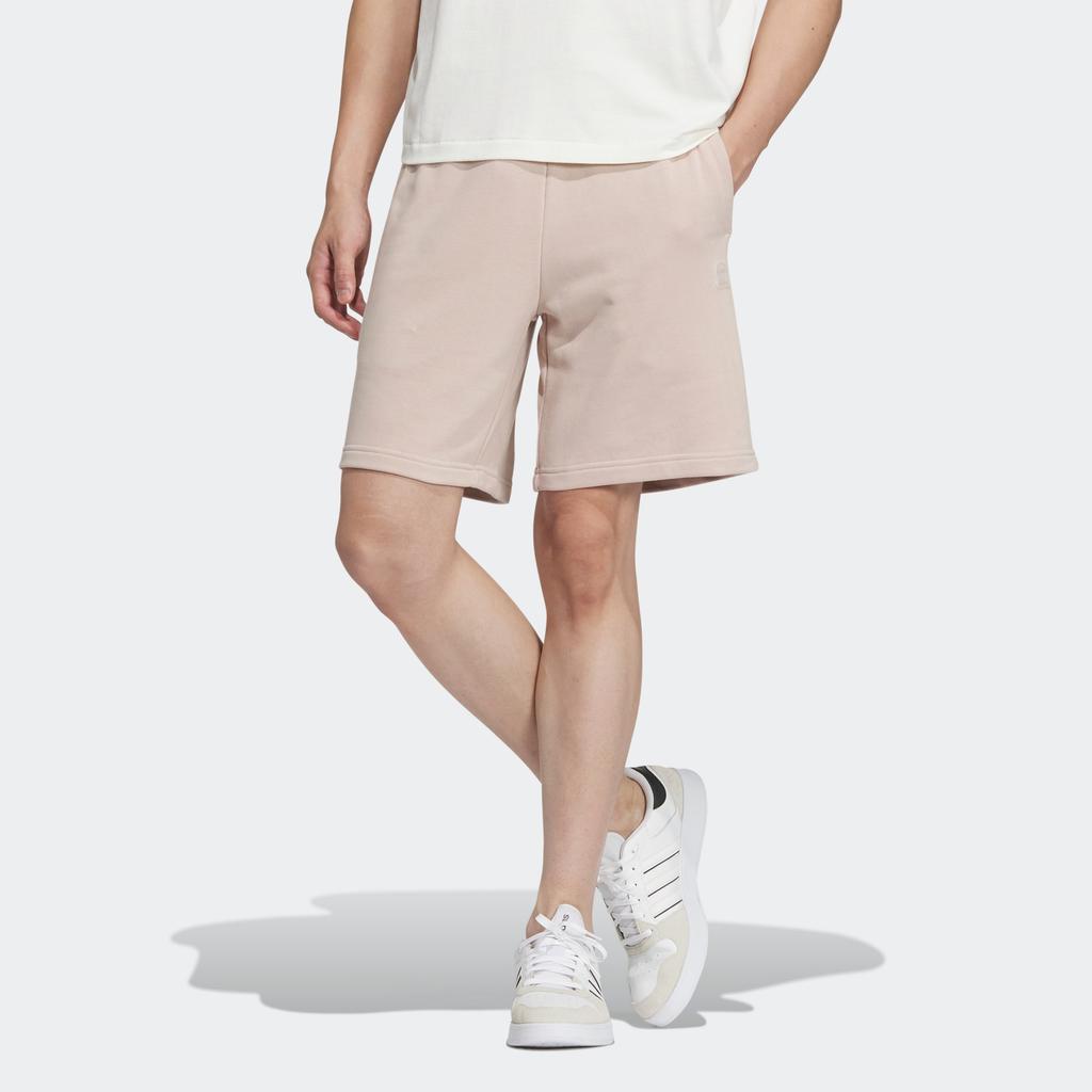 Adidas Neo Essentials Solid Logo Straight Leg Shorts Unisex Shorts Miracle-Gray Brown IA4966