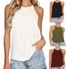 Slim Women Vest Bright-colored Cotton Blend Casual Style Skin-friendly Summer Vest for Dating