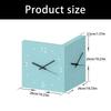 Double Sided Corner Wall Clock,Decorative Wall Clocks with Light for Living Room Decors Wall Mounted Angles Clocks Gift