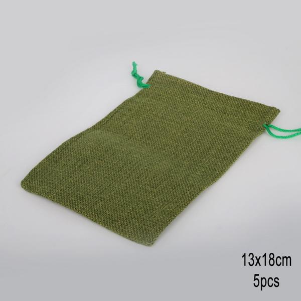 5 stuks trekkoord natuurlijke jute zak jute geschenkzakken verpakking bruiloft zakken