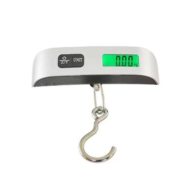 Bilancia elettronica portatile per bagagli da 50 kg con display luminoso e gancio rapido. Perfetto per piccoli pacchi.