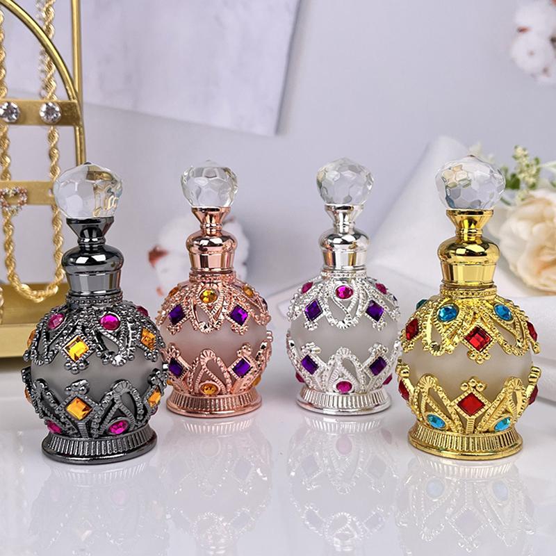 15ML Dubai Style Storage Bottle Glass Bottle Refillable Perfume Essential Oil Bottle Special Split Bottle Empty Bottle