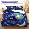 Bulbasaur Pattern Bedding Quilt Set Quilt Cover Pillowcase Home Decoration Birthday Gift (1 * duvet cover + 2 * pillowcase, without core)