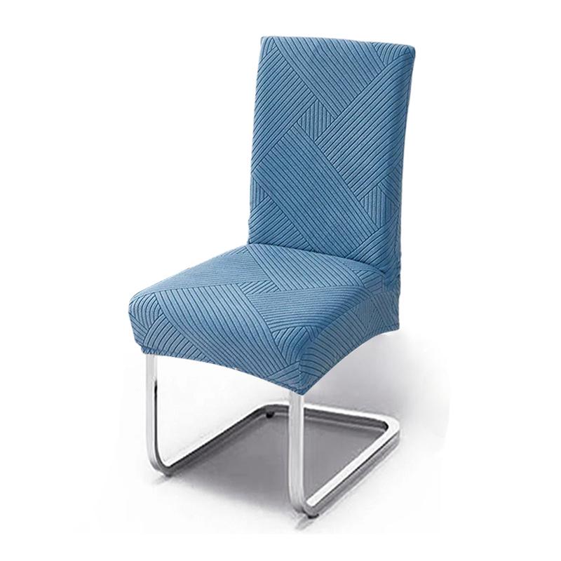1/2/4/6pcs Geometry Jacquard Dining Chair Cover Nordic Kitchen Chair Slipcover for Wedding Hotel Banquet Solid Home Seat Covers