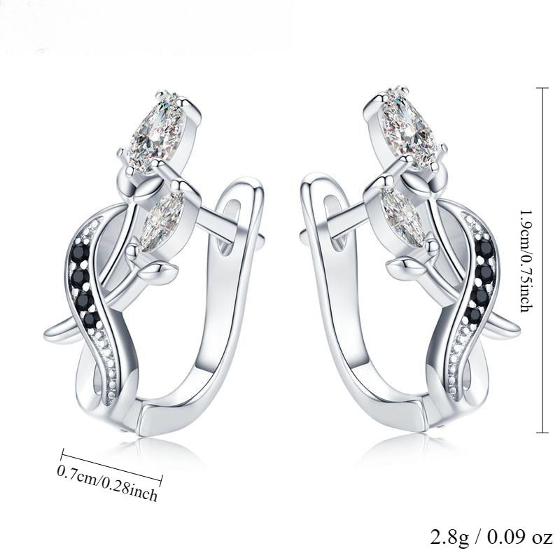 

Серьги с черной шпинелью