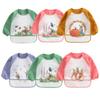 Cute Baby Bibs Toddler Baberos Bavoir Waterproof Long Sleeve Apron Cartoon Animals Children Feeding Smock Bib Baby Stuff 0-3Y