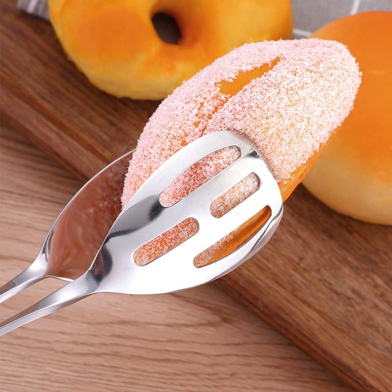 Heat-Resistant Stainless Steel Tongs Buffet Party Catering Serving Tongs Anti-Rust Steak Frying Shovel Outdoor Barbecue Utensils