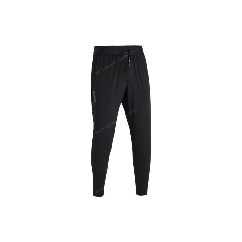 Under Armour Unifarbene Sporthose mit Kordelzug, elastischem Bund und geradem Bein für Herren, Unterteile, Schwarz 1374226-001