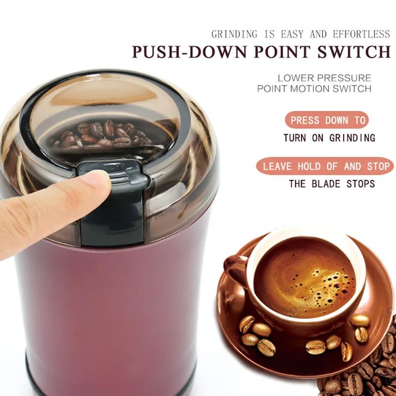 Multifunctional Practical and Convenient Electric Grain Grinder Spice Coffee Bean Grinder Household Portable Herb Grinder