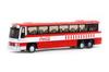 Tiny City Scale 96A3 Diecast Model 1/110 Single-Deck Coca-Cola Bus, Car, Red/White