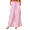 @ Assorted Design Cotton Elastic Straight Baby Pink Palazzo For Women UKZQ379 50%off