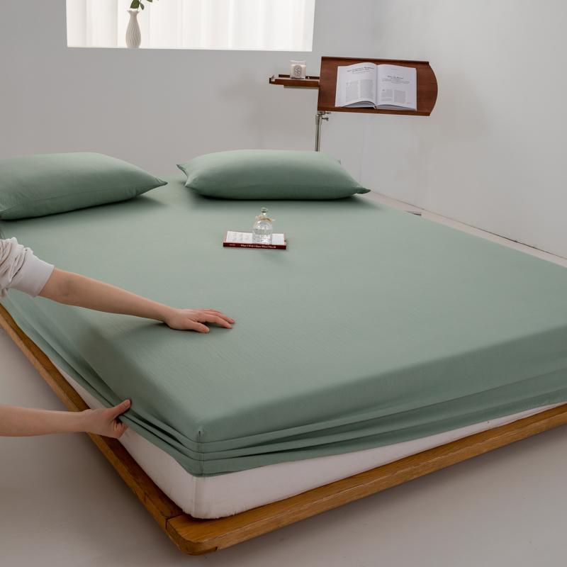 

Простыня на резинке из 100% хлопка с резинкой, регулируемый нескользящий чехол для матраса для односпальной двуспальной кровати размера «king-size» размером 140/160/180/200 см 160x200x30cm