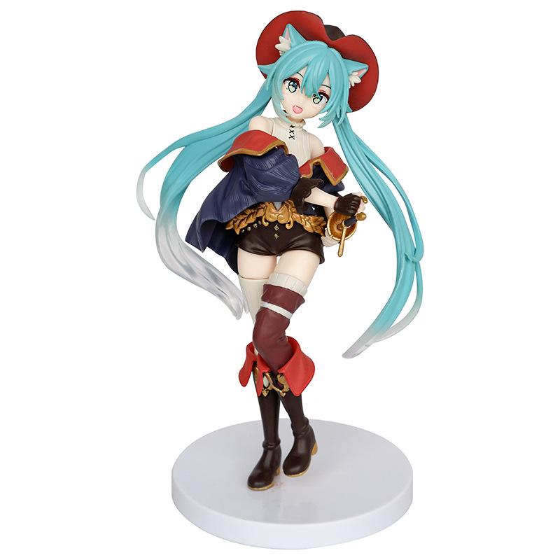 Figurină Anime Hatsune Miku Tărâmul Basmelor Hatsune Miku Motanul Încălțat Figurine de Acțiune Kawaii Colecție pentru Adulți Model Jucărie Cadou