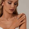 Silver adjustable dragon ring, silver 925