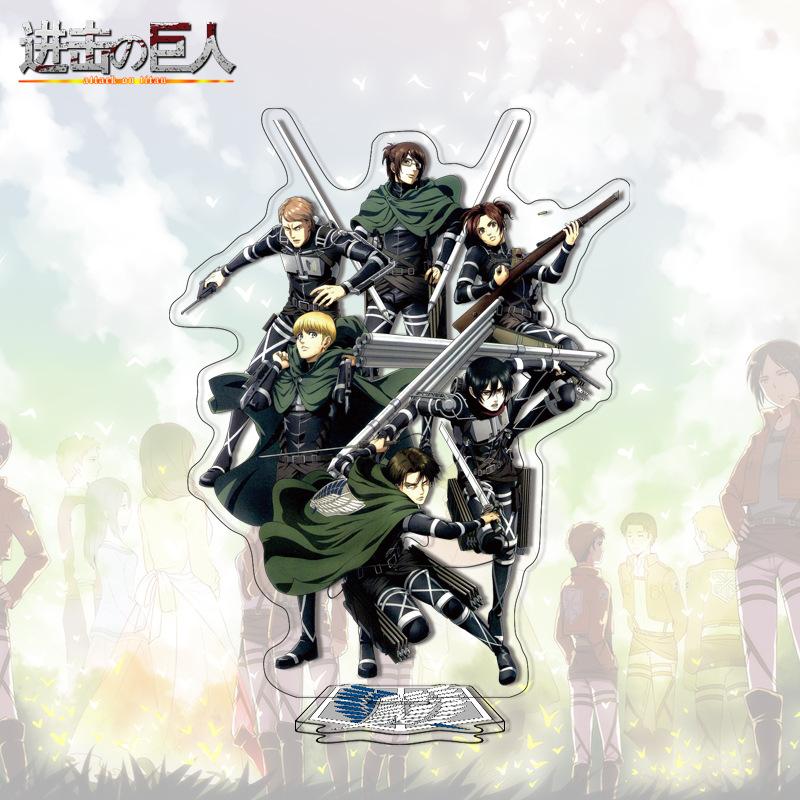 Attack on Titan Acrylic Stand Anime Large Stand Cartoon Cute Character Figure Display Stand Anime Merchandise Collectible Gift