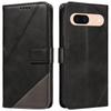 For Google Pixel 8a Case Calf Texture Leather Matte TPU Bumper Phone Cover Geometric Line
