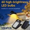 Clip-on LED Solar Light Smart Human Induction Outdoor Garden Light Waterproof Outdoor Lamp for Tent Garage Courtyard High Bright